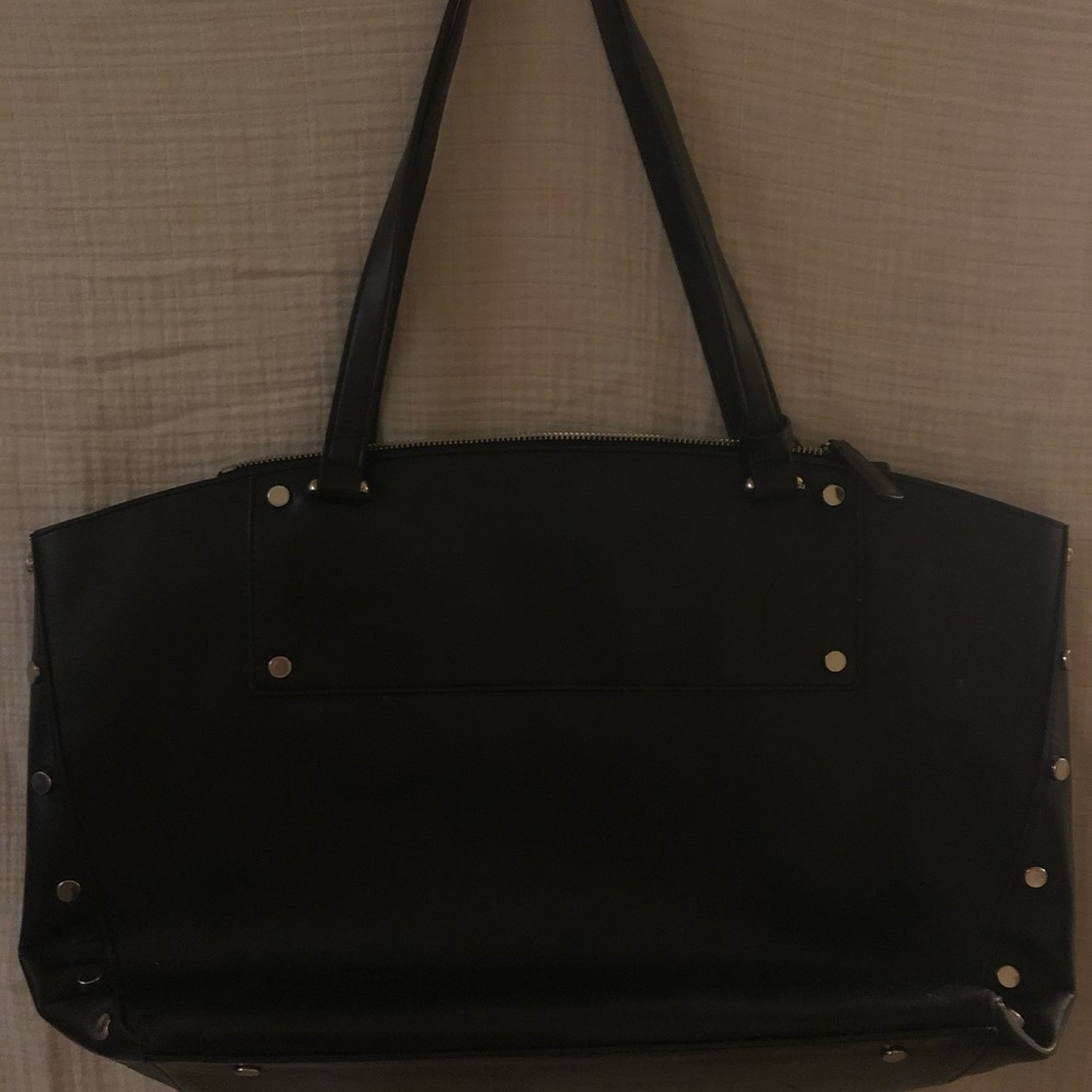 Nine West Black Tote Women’s Purse Studded Sides
